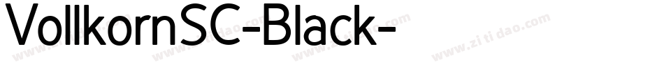 VollkornSC-Black字体转换