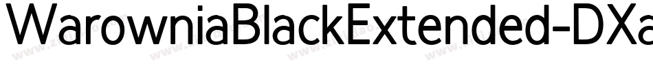 WarowniaBlackExtended-DXaR字体转换
