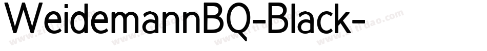 WeidemannBQ-Black字体转换