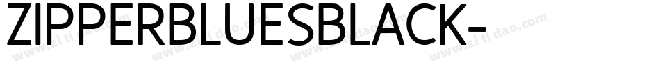 ZIPPERBLUESBLACK字体转换