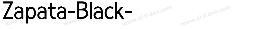 Zapata-Black字体转换