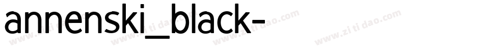 annenski_black字体转换