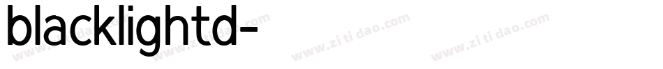 blacklightd字体转换