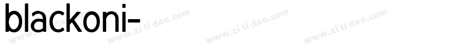 blackoni字体转换