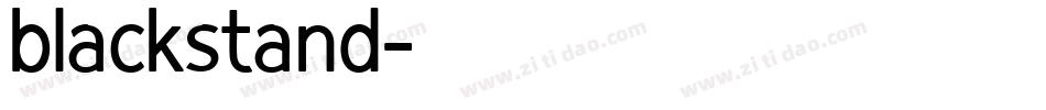 blackstand字体转换