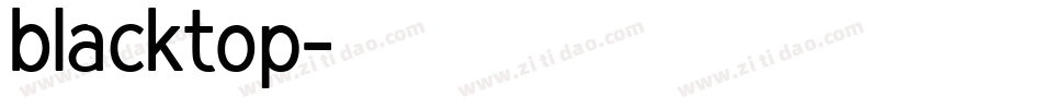 blacktop字体转换