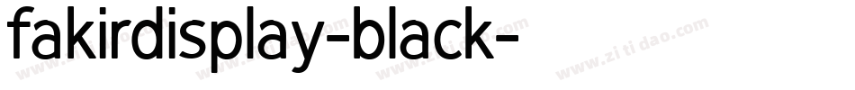 fakirdisplay-black字体转换