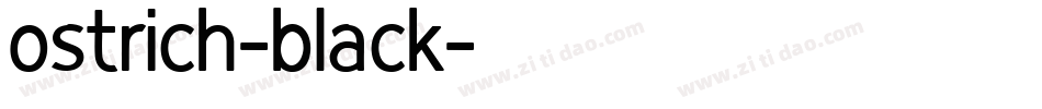 ostrich-black字体转换