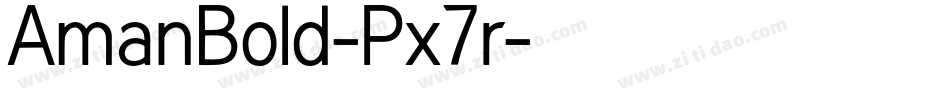 AmanBold-Px7r字体转换