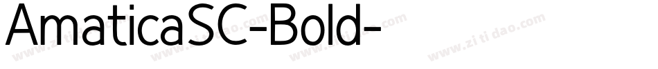 AmaticaSC-Bold字体转换