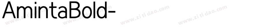 AmintaBold字体转换