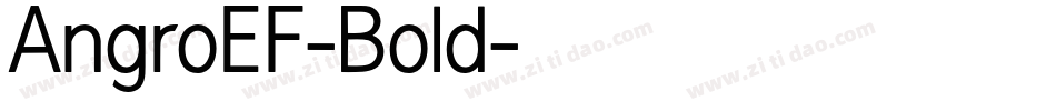 AngroEF-Bold字体转换