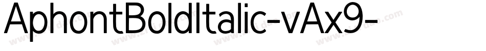 AphontBoldItalic-vAx9字体转换