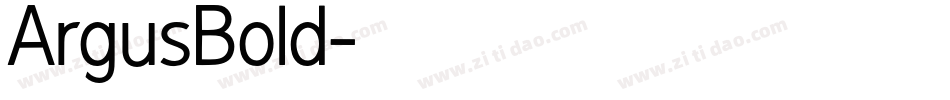 ArgusBold字体转换