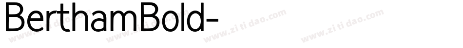 BerthamBold字体转换