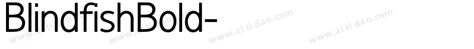 BlindfishBold字体转换