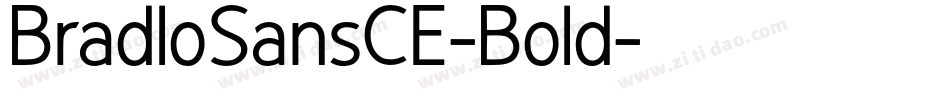 BradloSansCE-Bold字体转换