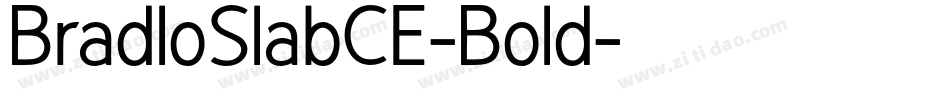 BradloSlabCE-Bold字体转换