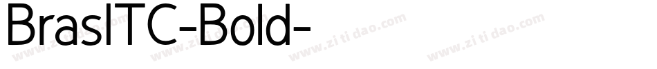 BrasITC-Bold字体转换