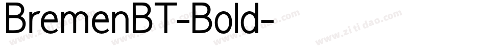BremenBT-Bold字体转换