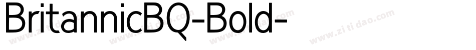 BritannicBQ-Bold字体转换