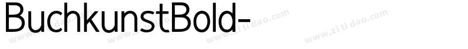 BuchkunstBold字体转换