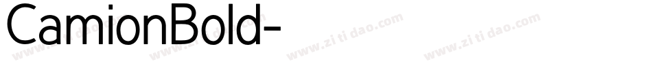 CamionBold字体转换
