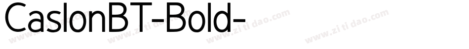 CaslonBT-Bold字体转换