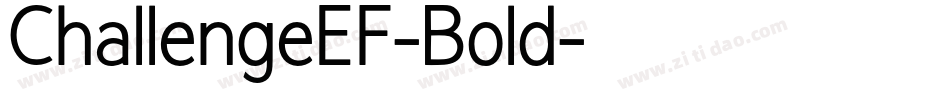 ChallengeEF-Bold字体转换