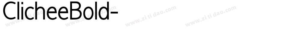ClicheeBold字体转换
