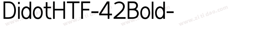 DidotHTF-42Bold字体转换