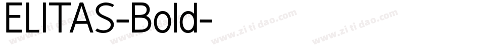 ELITAS-Bold字体转换
