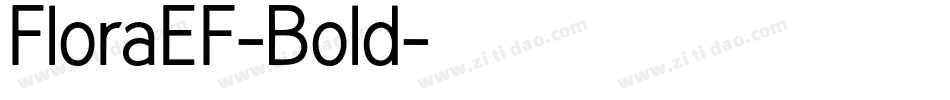 FloraEF-Bold字体转换