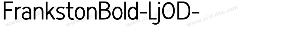 FrankstonBold-Lj0D字体转换
