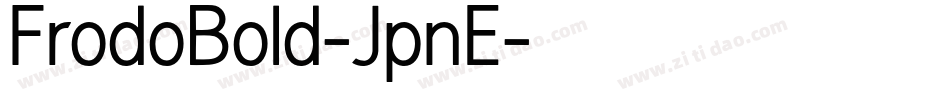 FrodoBold-JpnE字体转换