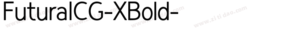 FuturaICG-XBold字体转换