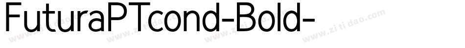 FuturaPTcond-Bold字体转换