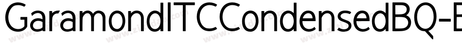 GaramondITCCondensedBQ-Bold字体转换
