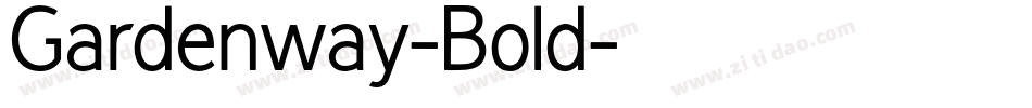 Gardenway-Bold字体转换
