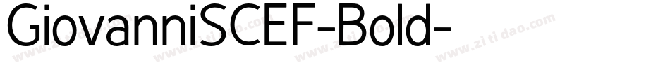 GiovanniSCEF-Bold字体转换