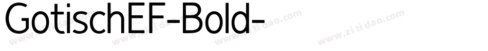 GotischEF-Bold字体转换
