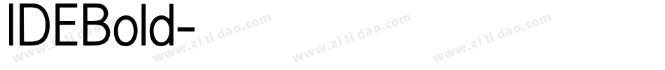 IDEBold字体转换