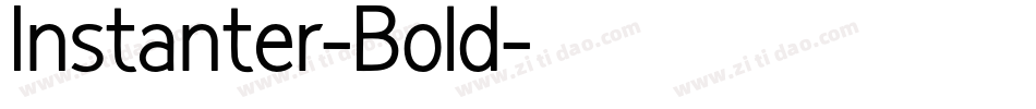 Instanter-Bold字体转换