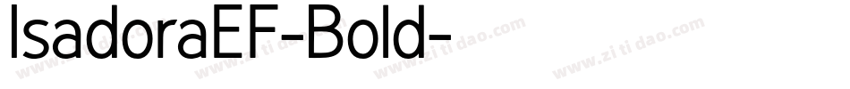IsadoraEF-Bold字体转换