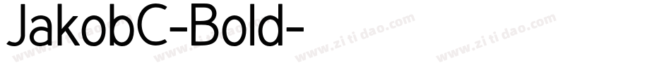 JakobC-Bold字体转换