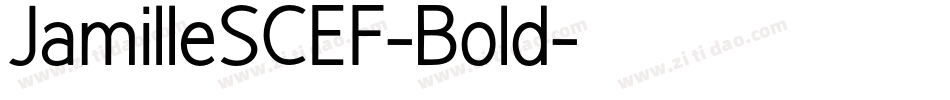 JamilleSCEF-Bold字体转换