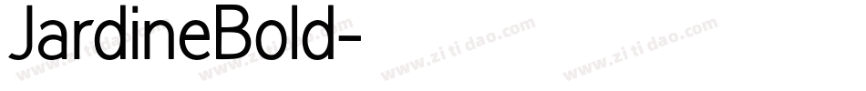 JardineBold字体转换