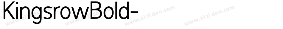 KingsrowBold字体转换