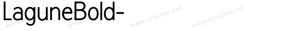 LaguneBold字体转换