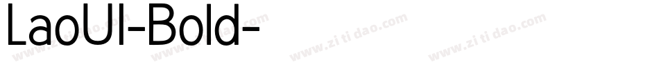 LaoUI-Bold字体转换